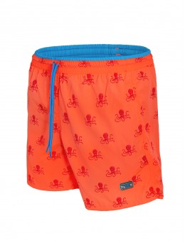 Мъжки къс панталон/плувки Raymond електрик с октоподи - Голям размер (Модел 1944-7)