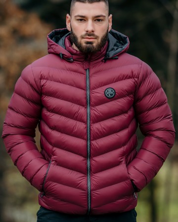 Мъжко зимно яке, полиестер, Quick Line, модел 3115, голям размер