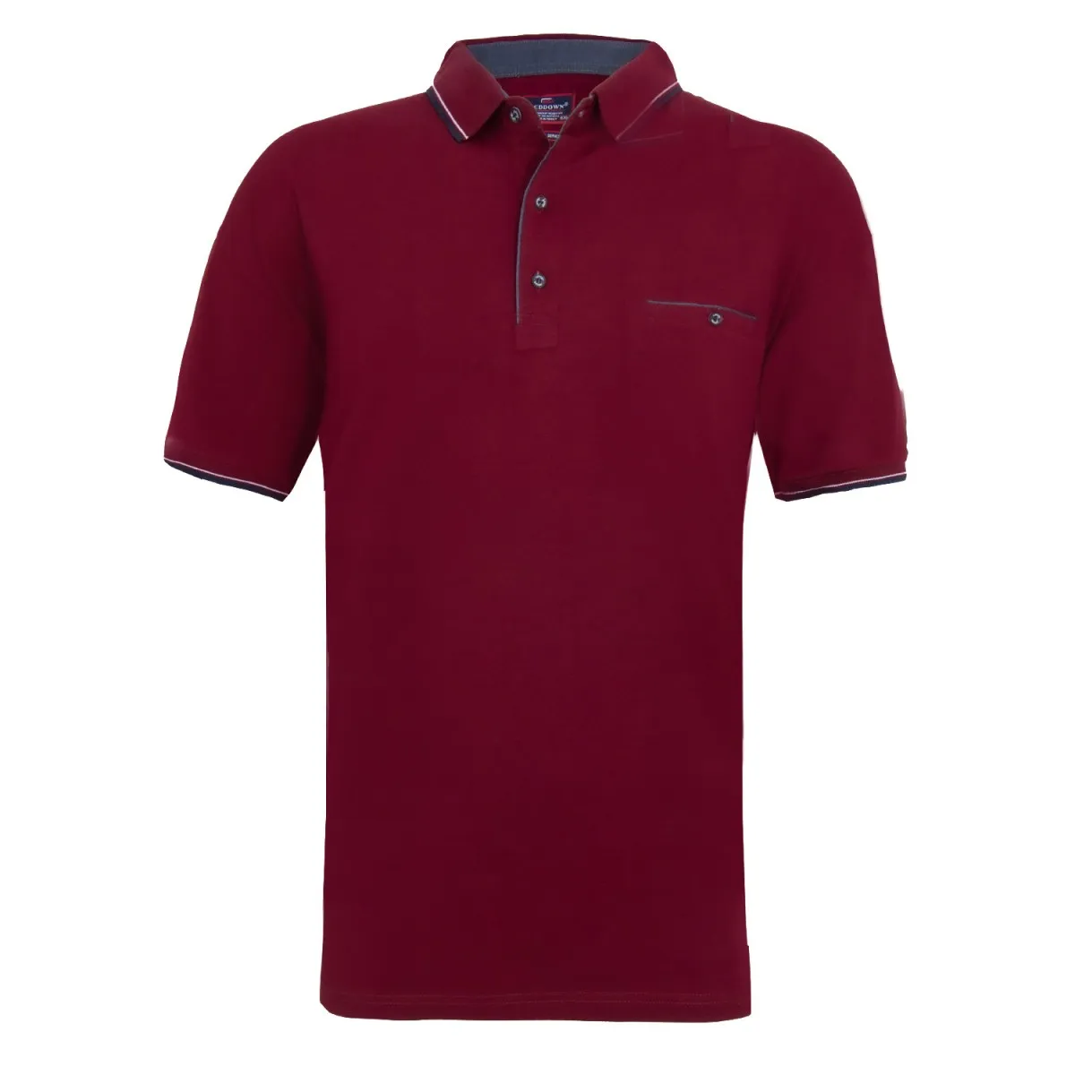 Мъжка Памучна Тениска RED DOWN с Яка 6XL-9XL | Арди Спорт